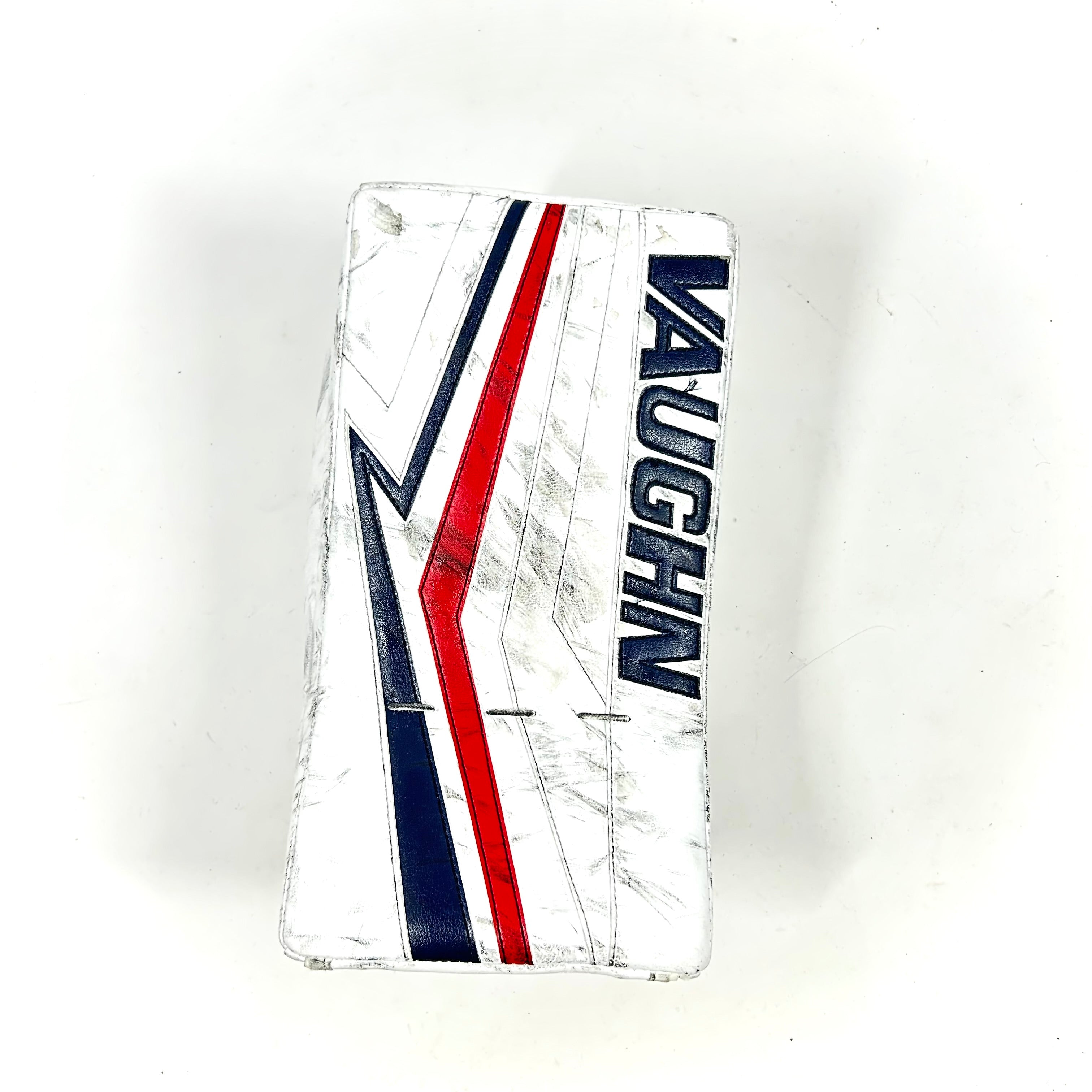 Vaughn Velocity V9 - Bloqueur de gardien d'occasion (blanc/bleu marine/rouge)